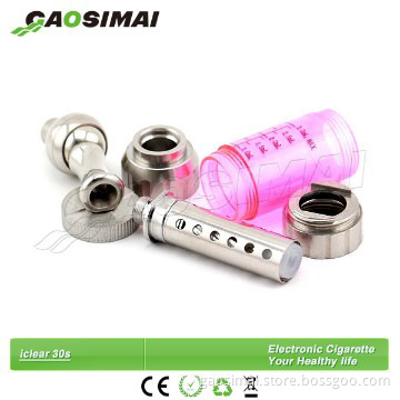 iclear 30s pyrex glass clearomizer fit for eGo-twist battery